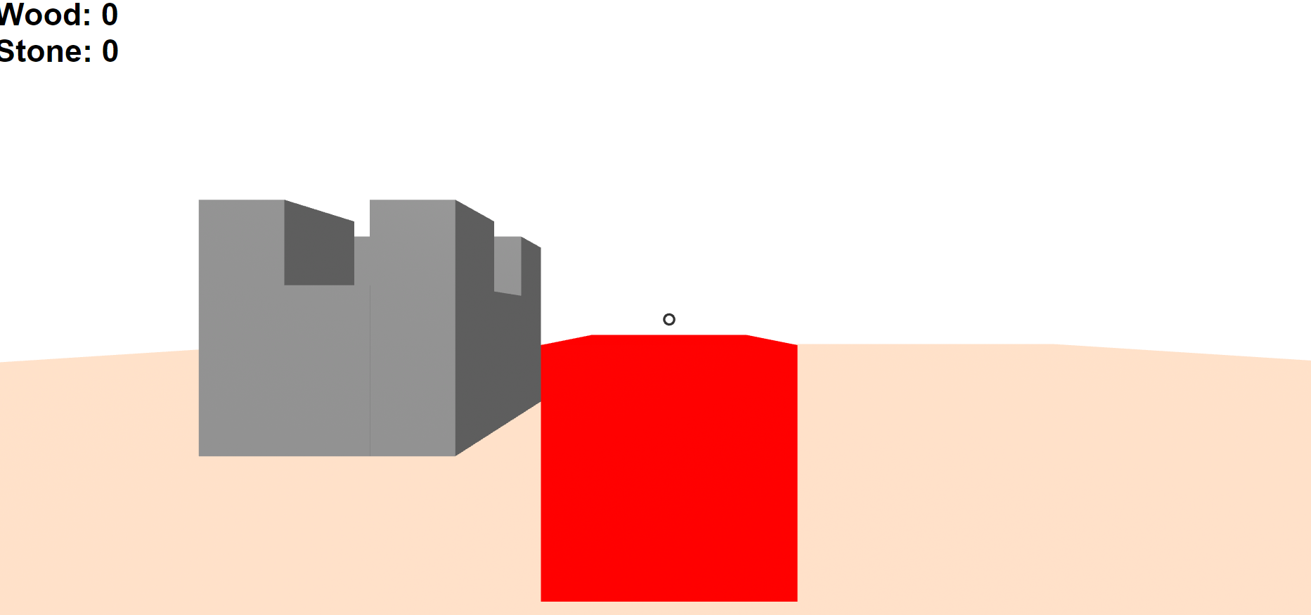 Screenshot van mijn VR minebox